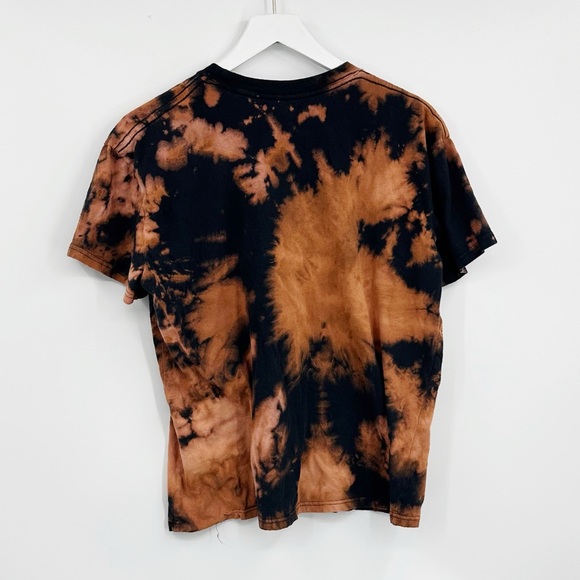 The Rolling Stones Custom Bleach Splatter Short Sleeve Shirt Size XL Upcycled - Picture 10 of 10